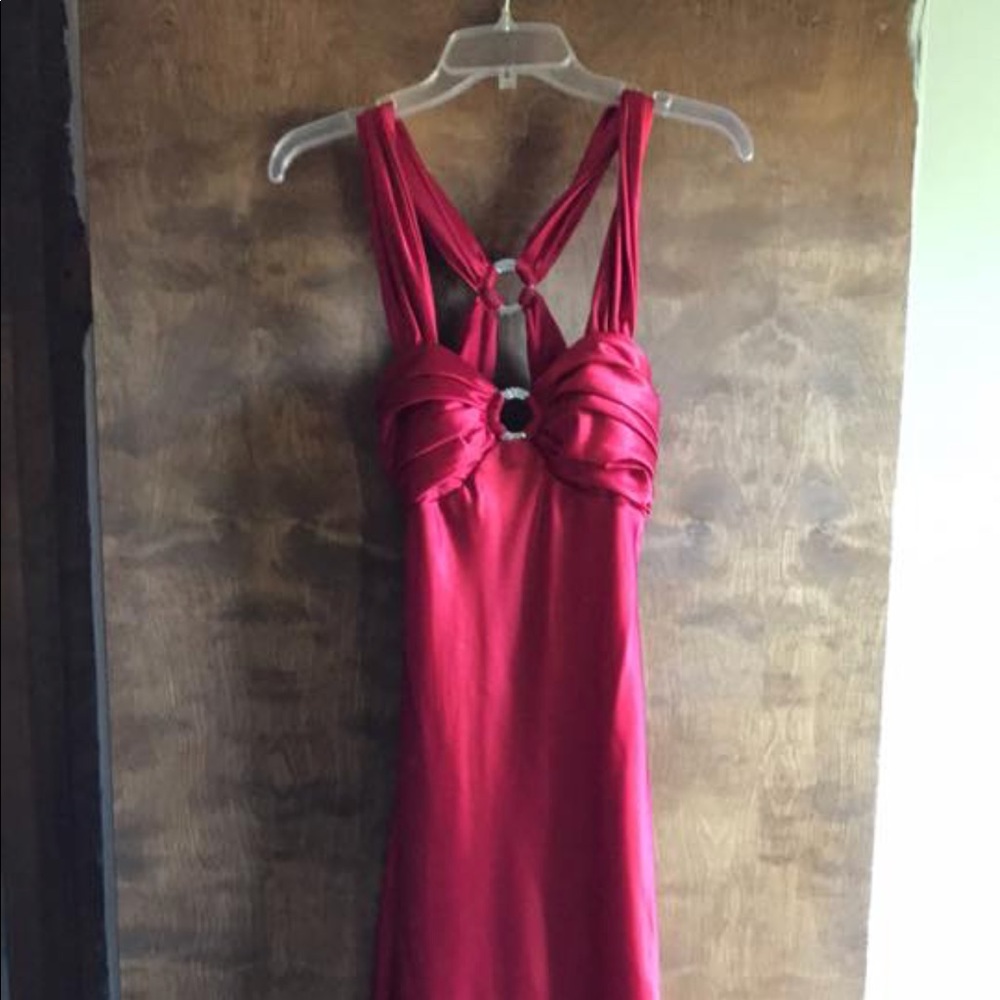 Red gown